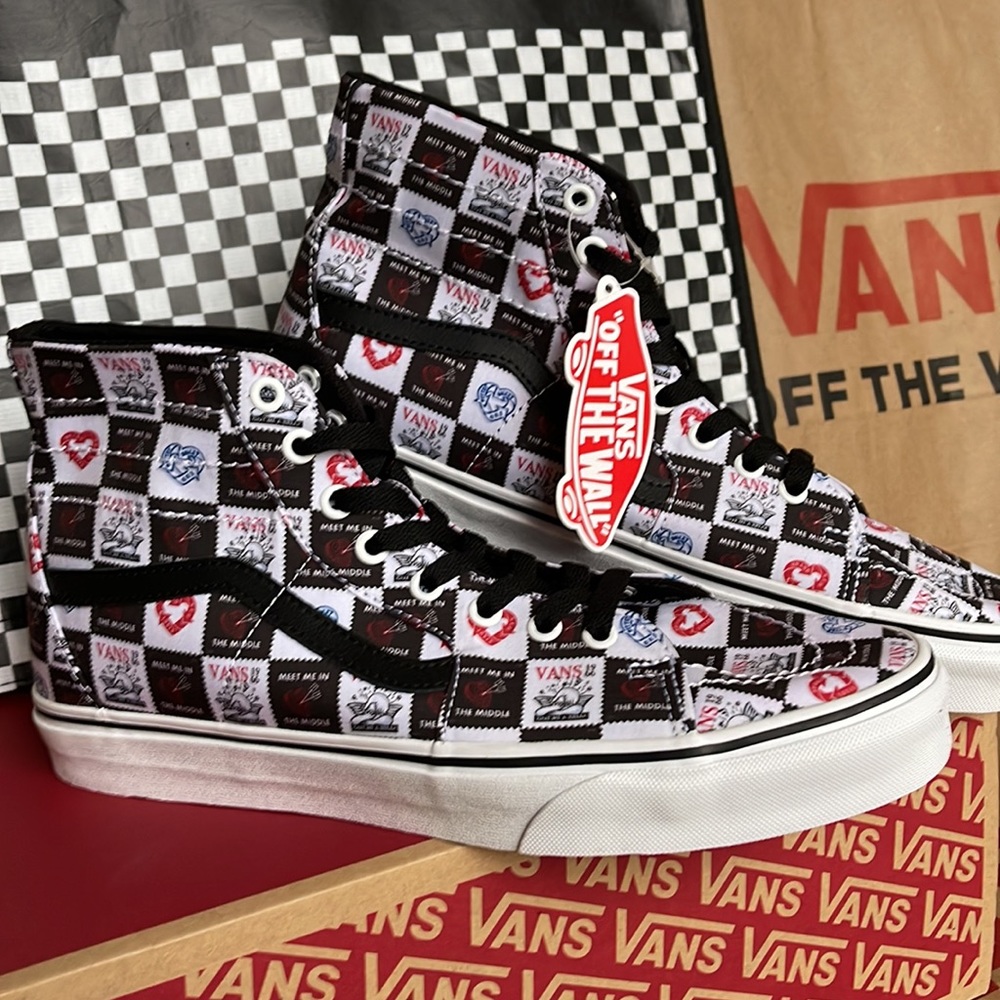Vans Sk8-Hi Tapered Love Letters Black/True White Men’s sneakers - Picture 6 of 16